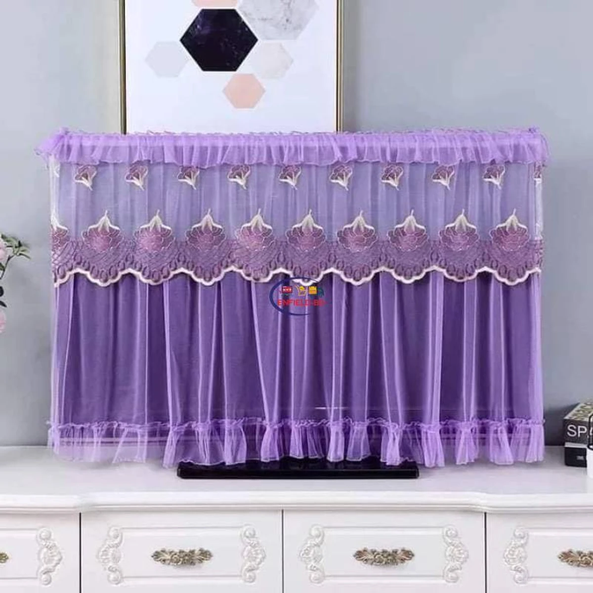 Fashionable TV Cover Dustproof Stylish (42" Purple color)