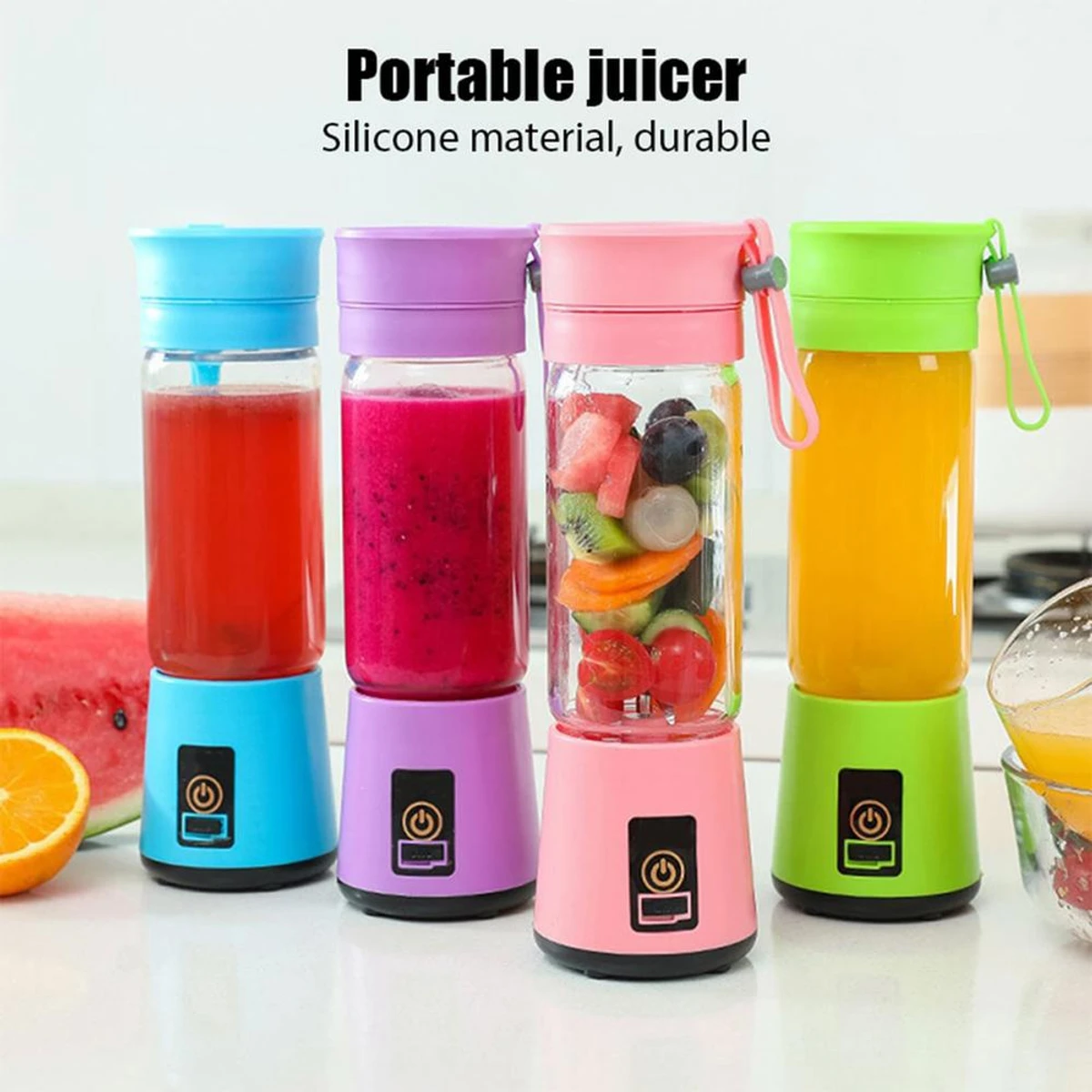 Rechargeable Portable Juice Blender Machine